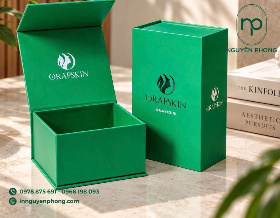 Mẫu hộp cứng dạng nam châm xếp gọn 
